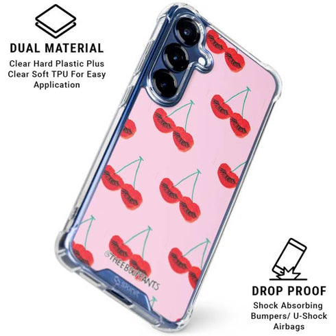 Bouffants and Broken Hearts Cherry Lash Galaxy S25 Plus Clear Case