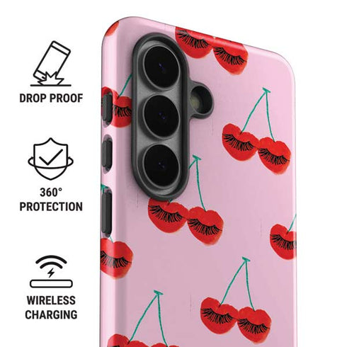 Bouffants and Broken Hearts Cherry Lash Galaxy S26 Plus Impact Case