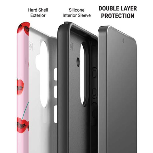 Bouffants and Broken Hearts Cherry Lash Galaxy S26 Plus Impact Case