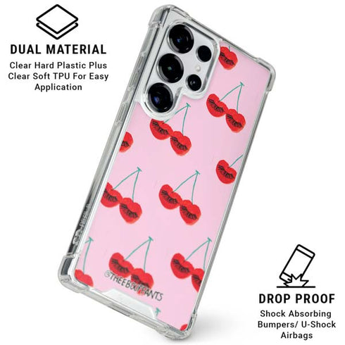 Bouffants and Broken Hearts Cherry Lash Galaxy S26 Ultra Clear Case