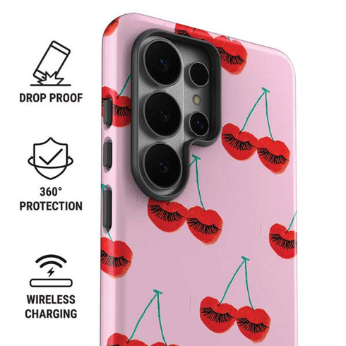 Bouffants and Broken Hearts Cherry Lash Galaxy S26 Ultra Impact Case