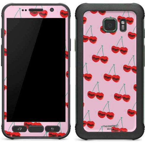 Bouffants and Broken Hearts Cherry Lash Galaxy S7 Active Skin