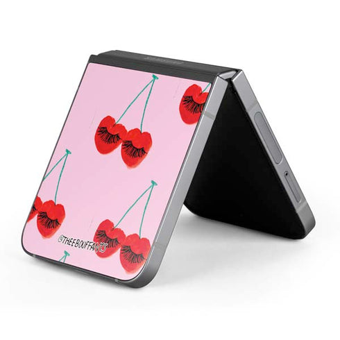 Bouffants and Broken Hearts Cherry Lash Galaxy Z Flip6 Skin