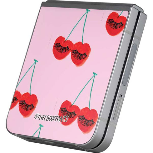 Bouffants and Broken Hearts Cherry Lash Galaxy Z Flip6 Skin