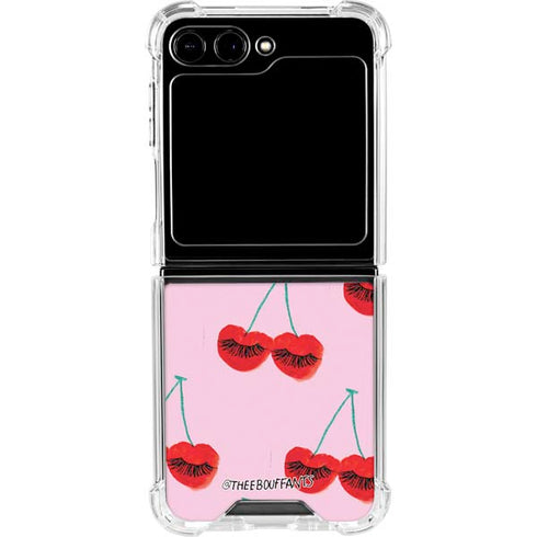 Bouffants and Broken Hearts Cherry Lash Galaxy Z Flip6 Clear Case