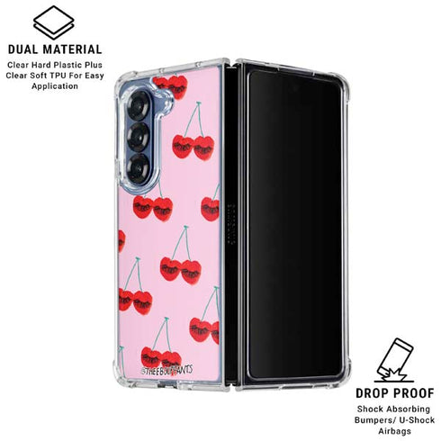 Bouffants and Broken Hearts Cherry Lash Galaxy Z Fold6 Clear Case
