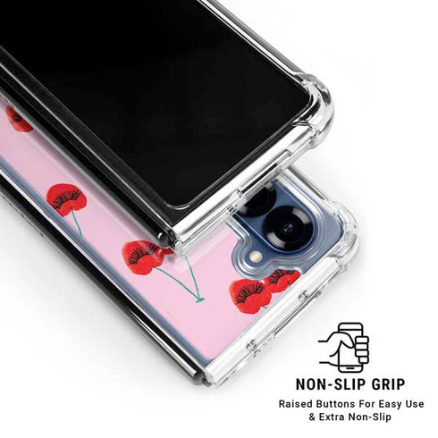 Bouffants and Broken Hearts Cherry Lash Galaxy Z Fold6 Clear Case