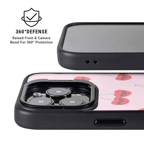 Bouffants and Broken Hearts Cherry Lash iPhone 13 Pro Kickstand Case