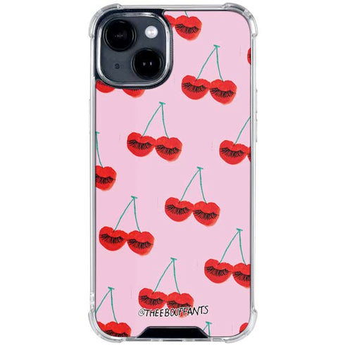 Bouffants and Broken Hearts Cherry Lash iPhone 15 Clear Case