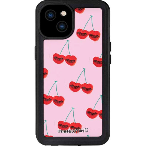 Bouffants and Broken Hearts Cherry Lash iPhone 15 Plus Waterproof Case
