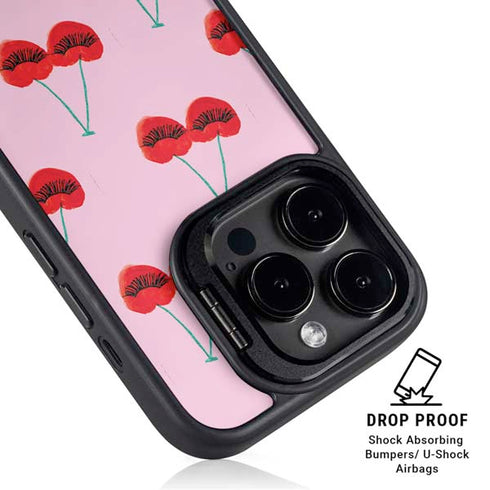 Bouffants and Broken Hearts Cherry Lash iPhone 15 Pro Kickstand Case