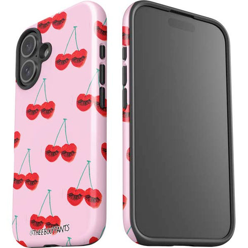 Bouffants and Broken Hearts Cherry Lash iPhone 16 Impact Case