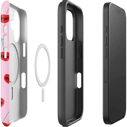 Bouffants and Broken Hearts Cherry Lash iPhone 16 Magsafe Impact Case