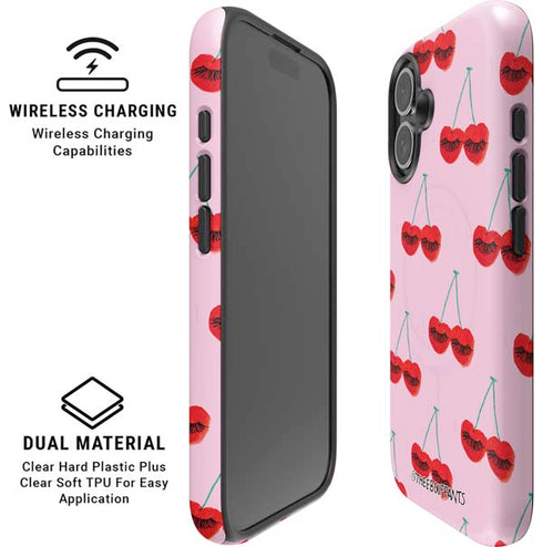 Bouffants and Broken Hearts Cherry Lash iPhone 16 Plus Magsafe Impact Case