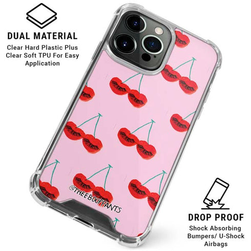 Bouffants and Broken Hearts Cherry Lash iPhone 16 Pro Max Clear Case