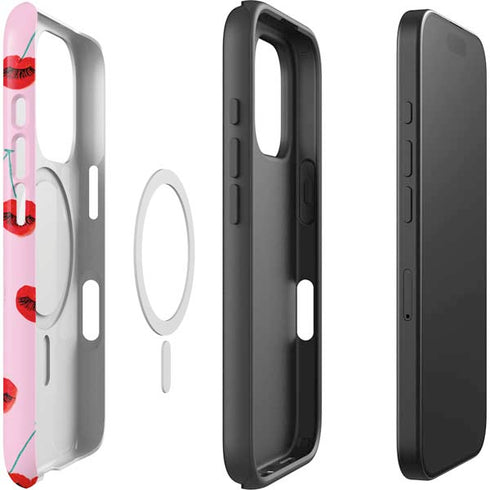 Bouffants and Broken Hearts Cherry Lash iPhone 16 Pro Max Magsafe Impact Case