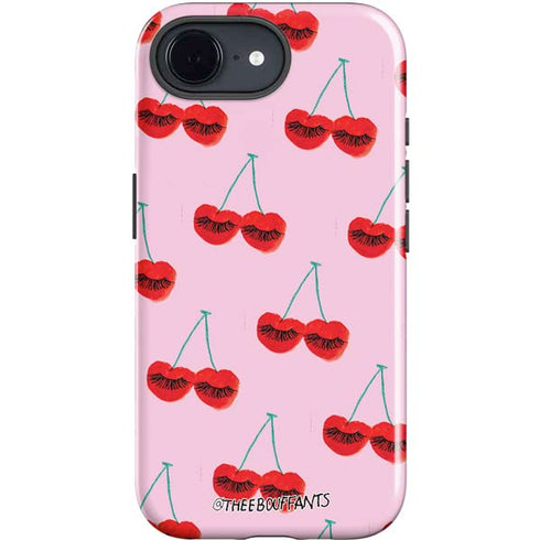 Bouffants and Broken Hearts Cherry Lash iPhone 16e Impact Case