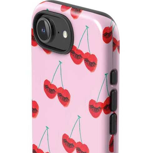 Bouffants and Broken Hearts Cherry Lash iPhone 16e Impact Case