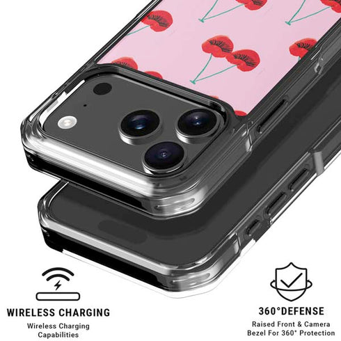 Bouffants and Broken Hearts Cherry Lash iPhone 18 Pro Clear Case