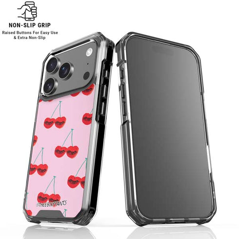 Bouffants and Broken Hearts Cherry Lash iPhone 18 Pro Clear Case