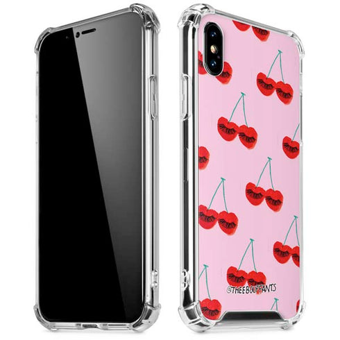 Bouffants and Broken Hearts Cherry Lash iPhone X/XS Clear Case