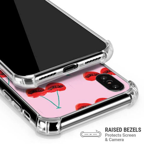 Bouffants and Broken Hearts Cherry Lash iPhone X/XS Clear Case