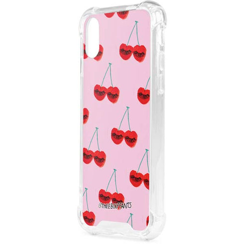 Bouffants and Broken Hearts Cherry Lash iPhone XS Clear Case