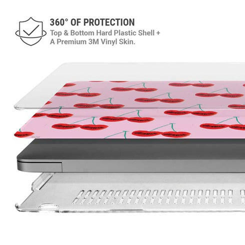 Bouffants and Broken Hearts Cherry Lash MacBook Pro 14in (2021-24) Case plus Skin