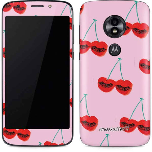 Bouffants and Broken Hearts Cherry Lash Moto E5 Play Skin