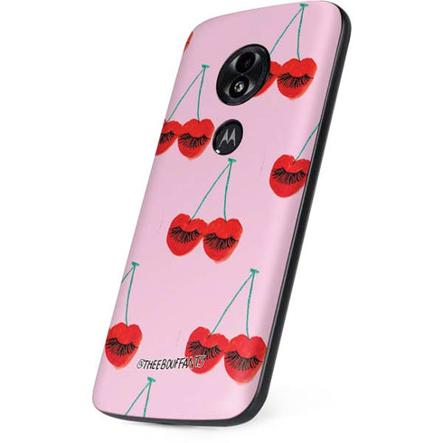 Bouffants and Broken Hearts Cherry Lash Moto E5 Play Skin
