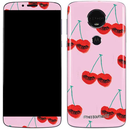 Bouffants and Broken Hearts Cherry Lash Moto E5 Plus Skin