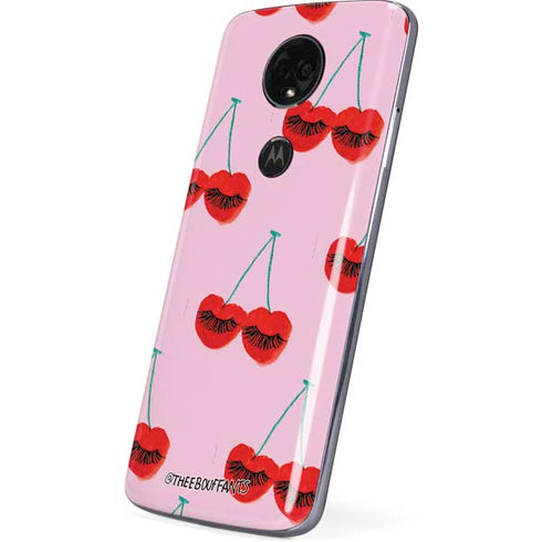 Bouffants and Broken Hearts Cherry Lash Moto E5 Plus Skin