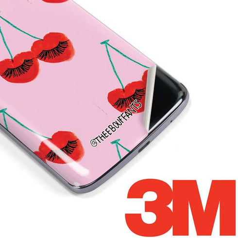Bouffants and Broken Hearts Cherry Lash Moto E5 Plus Skin
