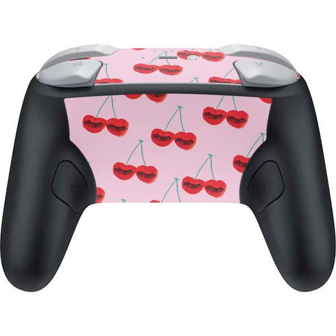 Bouffants and Broken Hearts Cherry Lash Nintendo Switch 2 (2025) Pro Controller Skin