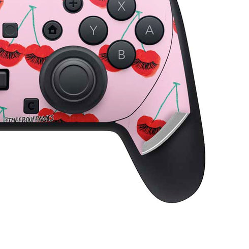 Bouffants and Broken Hearts Cherry Lash Nintendo Switch 2 (2025) Pro Controller Skin