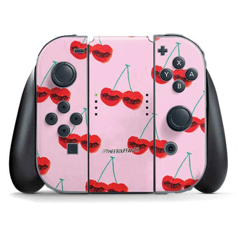 Bouffants and Broken Hearts Cherry Lash Nintendo Switch (2017-2021) Joy-Con Controller Skin