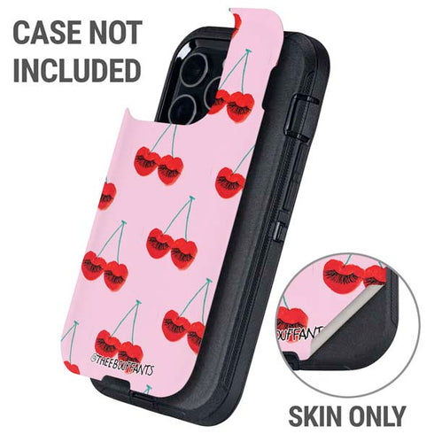 Bouffants and Broken Hearts Cherry Lash Otterbox Defender iPhone Skin
