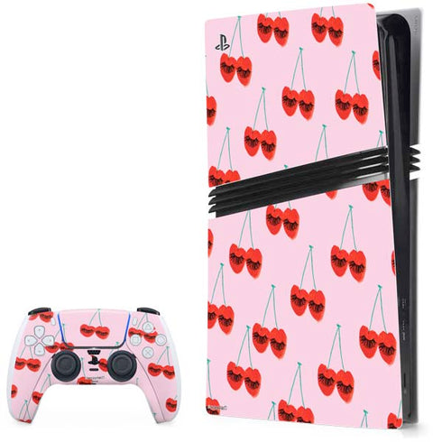 Bouffants and Broken Hearts Cherry Lash PlayStation PS5 Skins