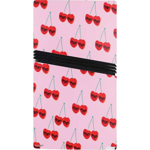 Bouffants and Broken Hearts Cherry Lash PS5 Pro Console Skin