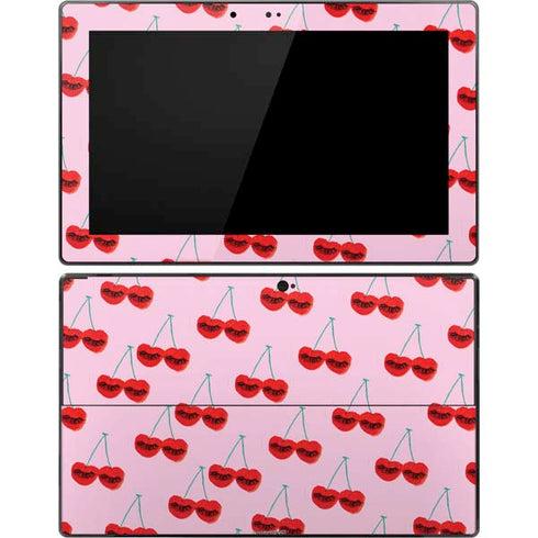 Bouffants and Broken Hearts Cherry Lash Surface Pro Tablet Skin
