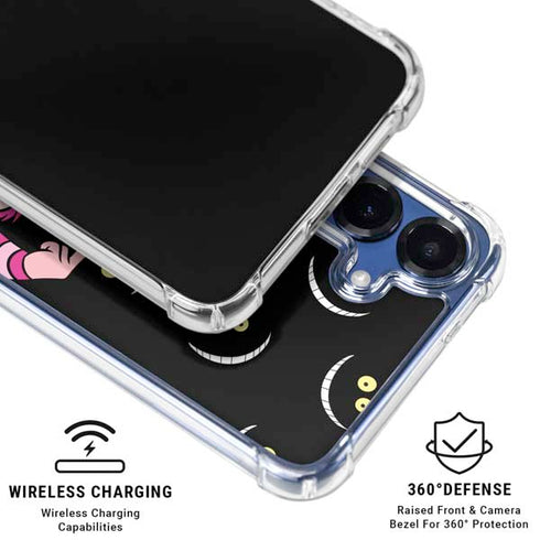 Disney Alice in Wonderland Cheshire Cat Galaxy S25 Clear Case