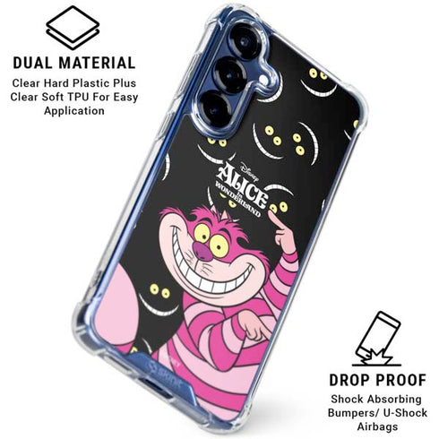 Disney Alice in Wonderland Cheshire Cat Galaxy S25 Clear Case