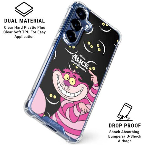 Disney Alice in Wonderland Cheshire Cat Galaxy S25 Plus Clear Case