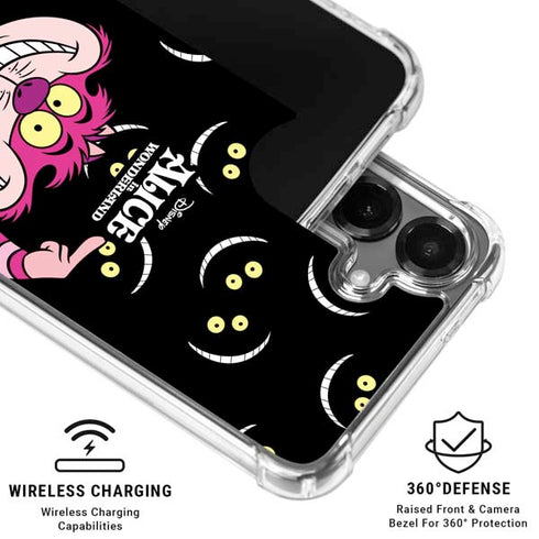 Disney Alice in Wonderland Cheshire Cat Galaxy S26 Clear Case