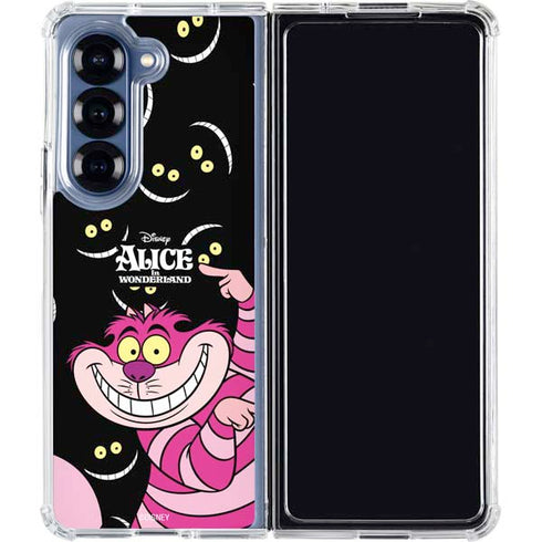 Disney Alice in Wonderland Cheshire Cat Galaxy Z Fold7 Clear Case