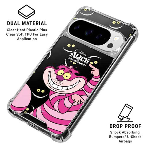 Disney Alice in Wonderland Cheshire Cat Google Pixel 10 Pro XL Clear Case