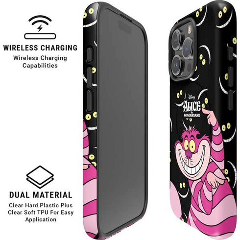 Disney Alice in Wonderland Cheshire Cat iPhone 16 Pro Max Magsafe Impact Case
