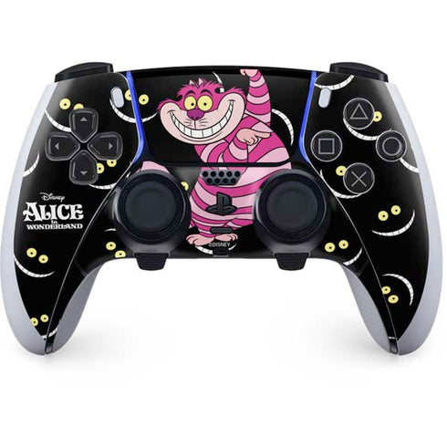 Disney Alice in Wonderland Cheshire Cat PS5 DualSense Edge Pro Controller Skin