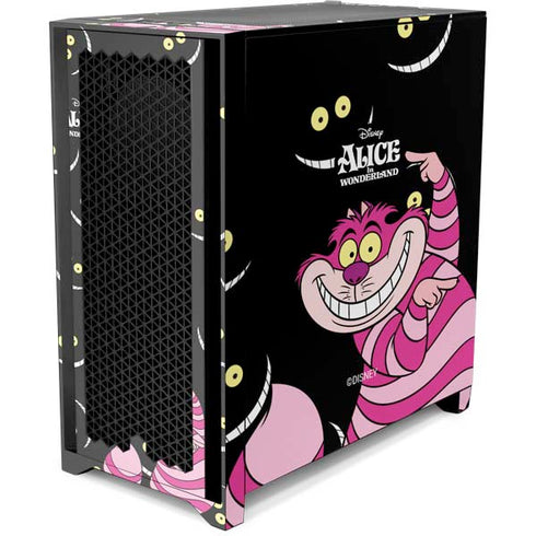 Disney Alice in Wonderland Cheshire Cat Corsair 4000D Tempered Glass Mid-Tower ATX Case Skin