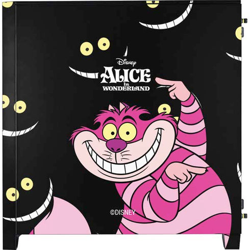Disney Alice in Wonderland Cheshire Cat Corsair 4000D Tempered Glass Mid-Tower ATX Case Skin
